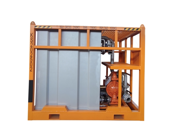 Dual Tank mixing skid with DNV271 frame